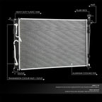 OE Aluminum Core Radiator DPI 13857 for Hyundai Palisade 2020–2024
