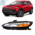 Halogen Headlight for Jeep Cherokee (2014–2018) Driver Side