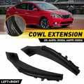 2X Windshield Wiper Side Cowl Extension Trim for Nissan Sentra (2013–2019)