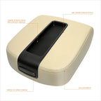 Tan Leather Center Console Lid Arm Rest Cover for Silverado/Sierra (2007–2014)