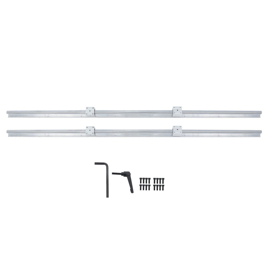 2Pcs SBR20 Linear Shaft Rail with 4Pcs SBR20UU Bearings for Automotive Use