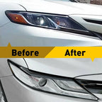 Glossy Black Headlight Eyelid Cover for Toyota Camry XSE SE (2018–2022)