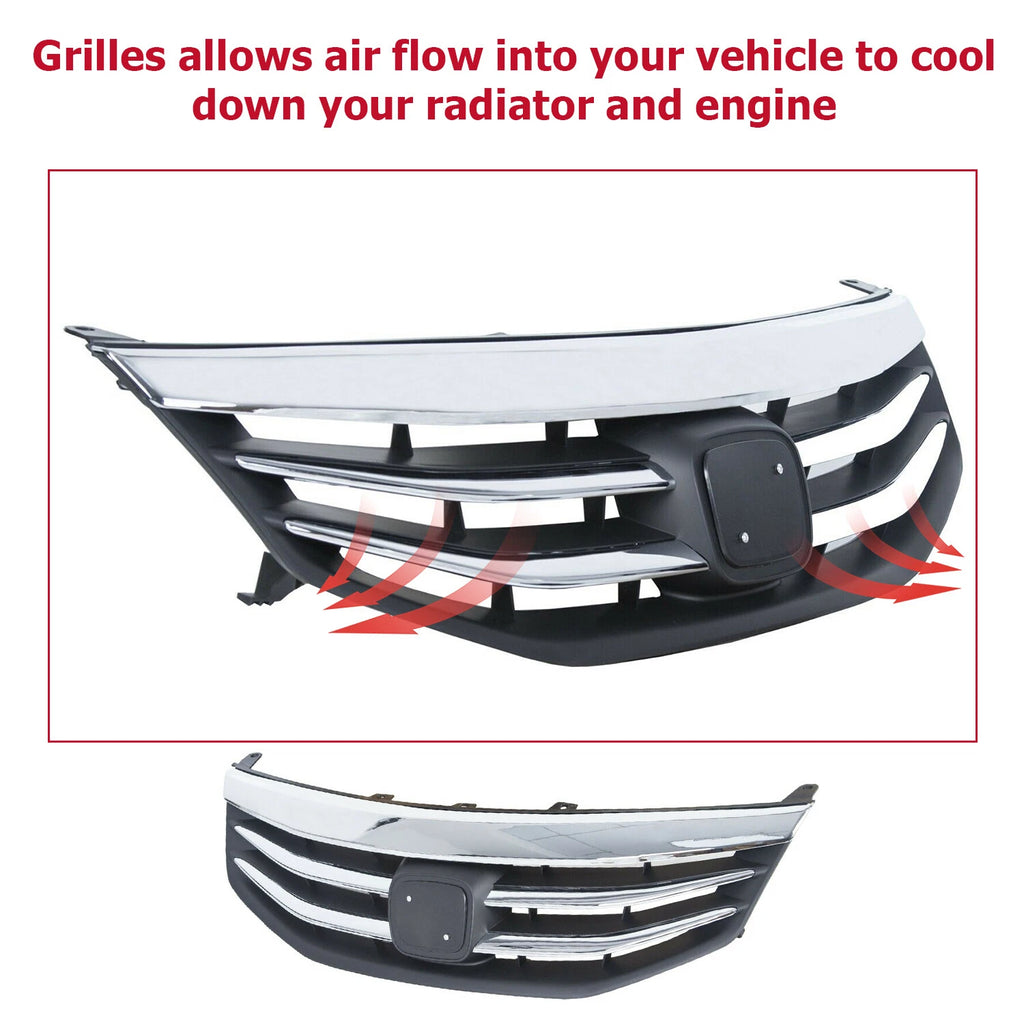 Chrome Upper Grille for Honda Accord (2011-2012)