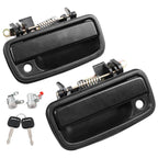 2X Metal Exterior Door Handles w/ Lock Cylinders & Key for Toyota Tacoma (1995–2004)