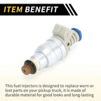 Fuel Injector for Ford Ranger (1985–2001) 4 Holes Silver Tone Beige
