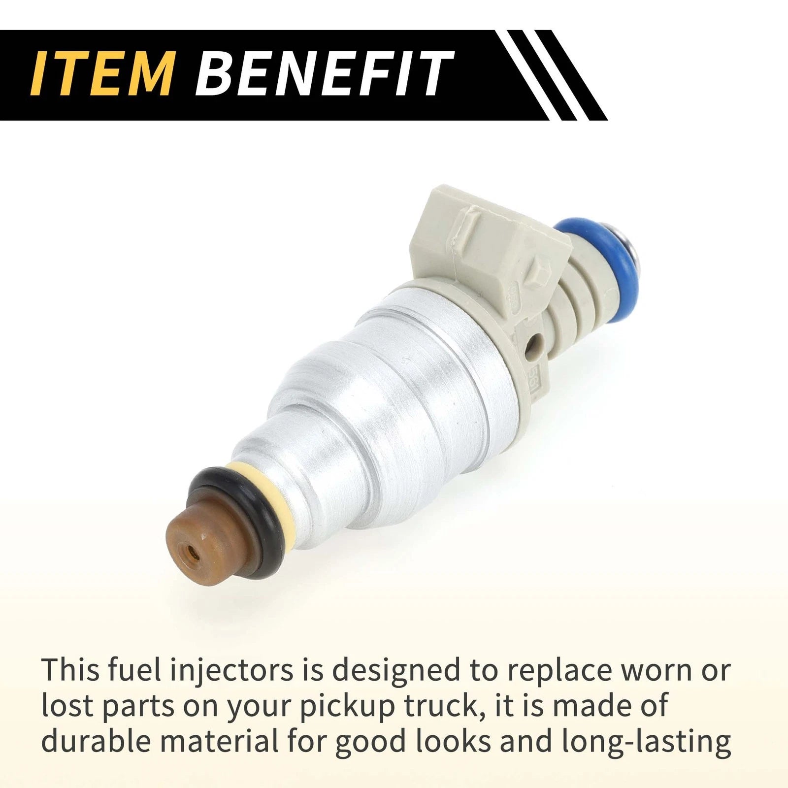 Fuel Injector for Ford Ranger (1985–2001) 4 Holes Silver Tone Beige