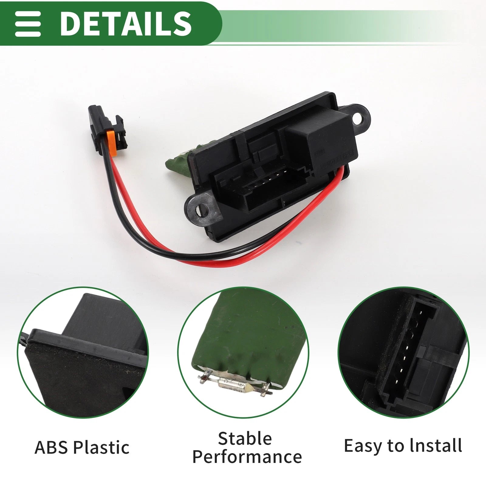 HVAC Blower Motor Resistor No. 89018439 for Buick Rainier, Chevy Trailblazer (2004–2007)