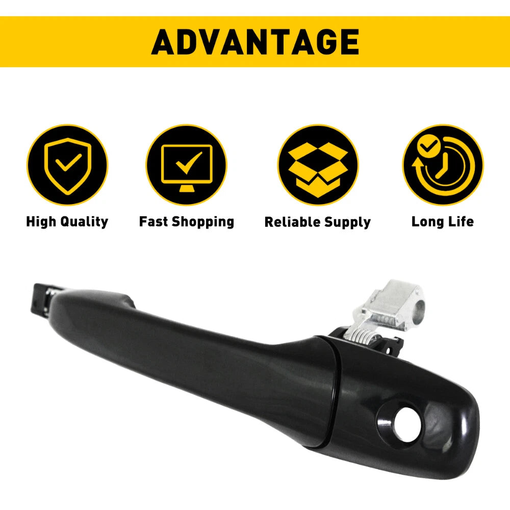 Exterior Door Handle for Mazda 3 (2004-2009) - Black Driver Side