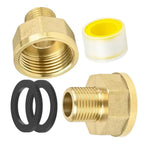 Brass Pipe Reducer 1" to 1/2" for Converting Larger Lines to Smaller Outlets