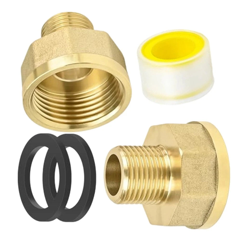 Brass Pipe Reducer 1" to 1/2" for Converting Larger Lines to Smaller Outlets