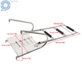 3 Step Stainless Steel Telescoping Boat Ladder with Platform and 2 Handrails