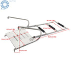 3 Step Stainless Steel Telescoping Boat Ladder with Platform and 2 Handrails