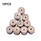 Set of 10 Flap Wheel Sandpaper Discs with 3mm Handle Mandrel
