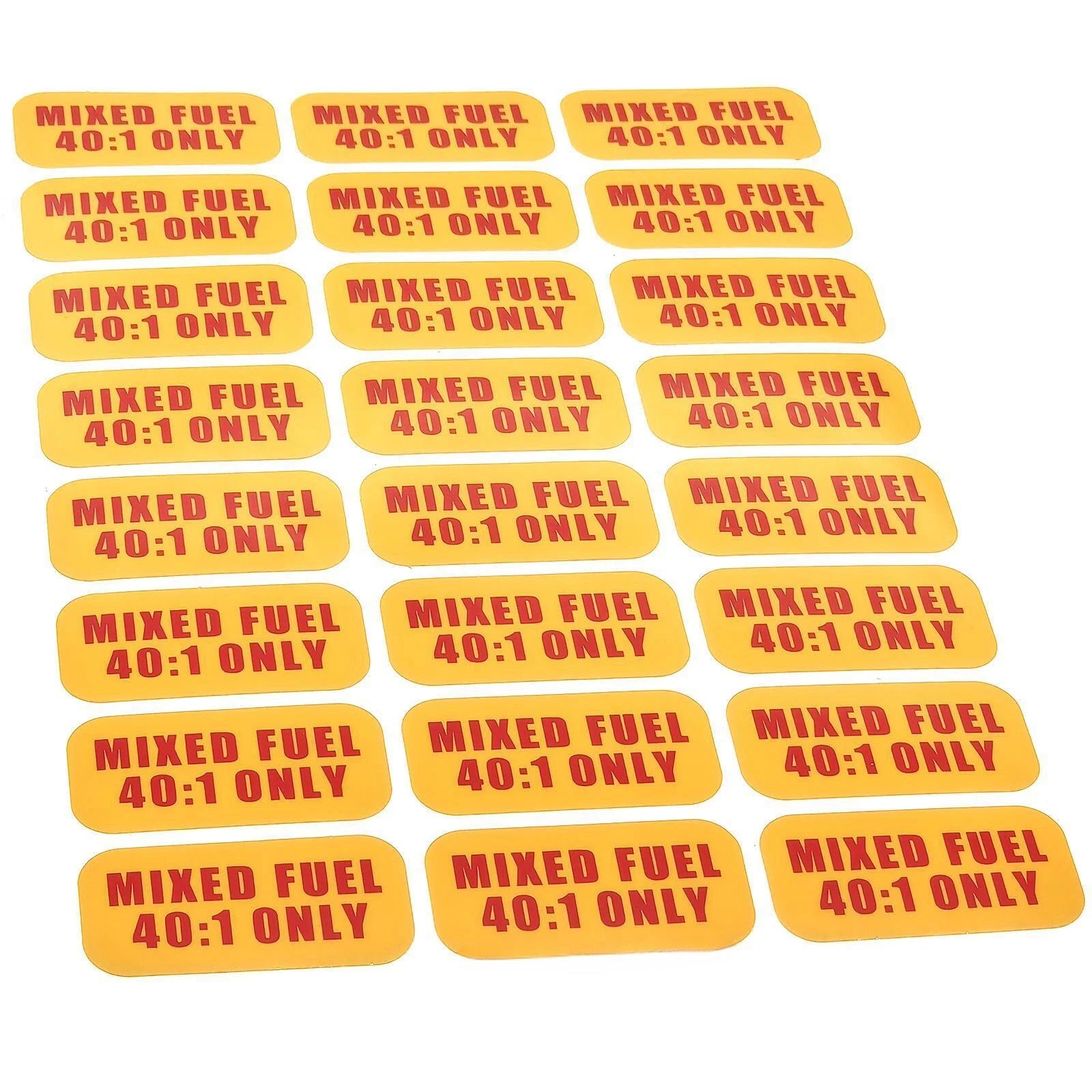 Mixed Fuel 40:1 Sticker for Commercial Use (Weather Proof)