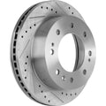 Disc Brake & Pad Kit for Chevy Silverado 2500 HD (2020) Cross-drilled