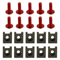 10 Pack M6x20 Motorcycle Fairing Screen Screw Bolt Fastener Clip