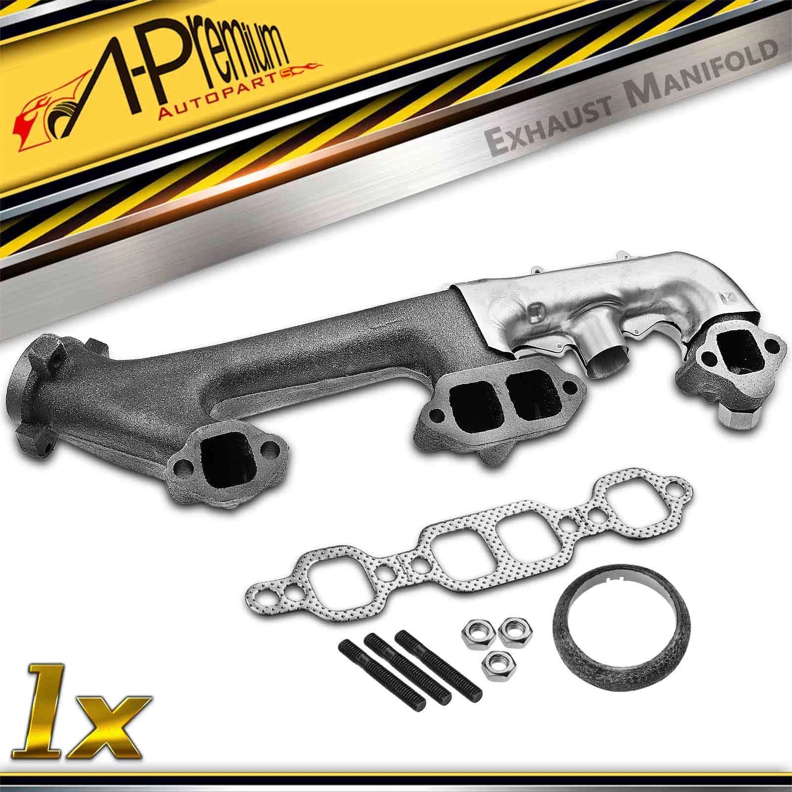 Right Exhaust Manifold with Gasket for Chevy R1500 Suburban Blazer