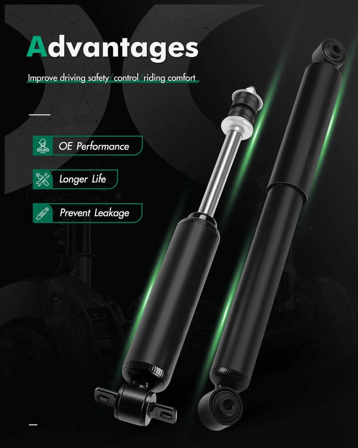 Front & Rear Full Set Shocks Struts for Chevrolet Astro GMC Safari (1985–2005)