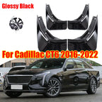Glossy Black Mud Flaps for Cadillac CT6 (2016–2022)