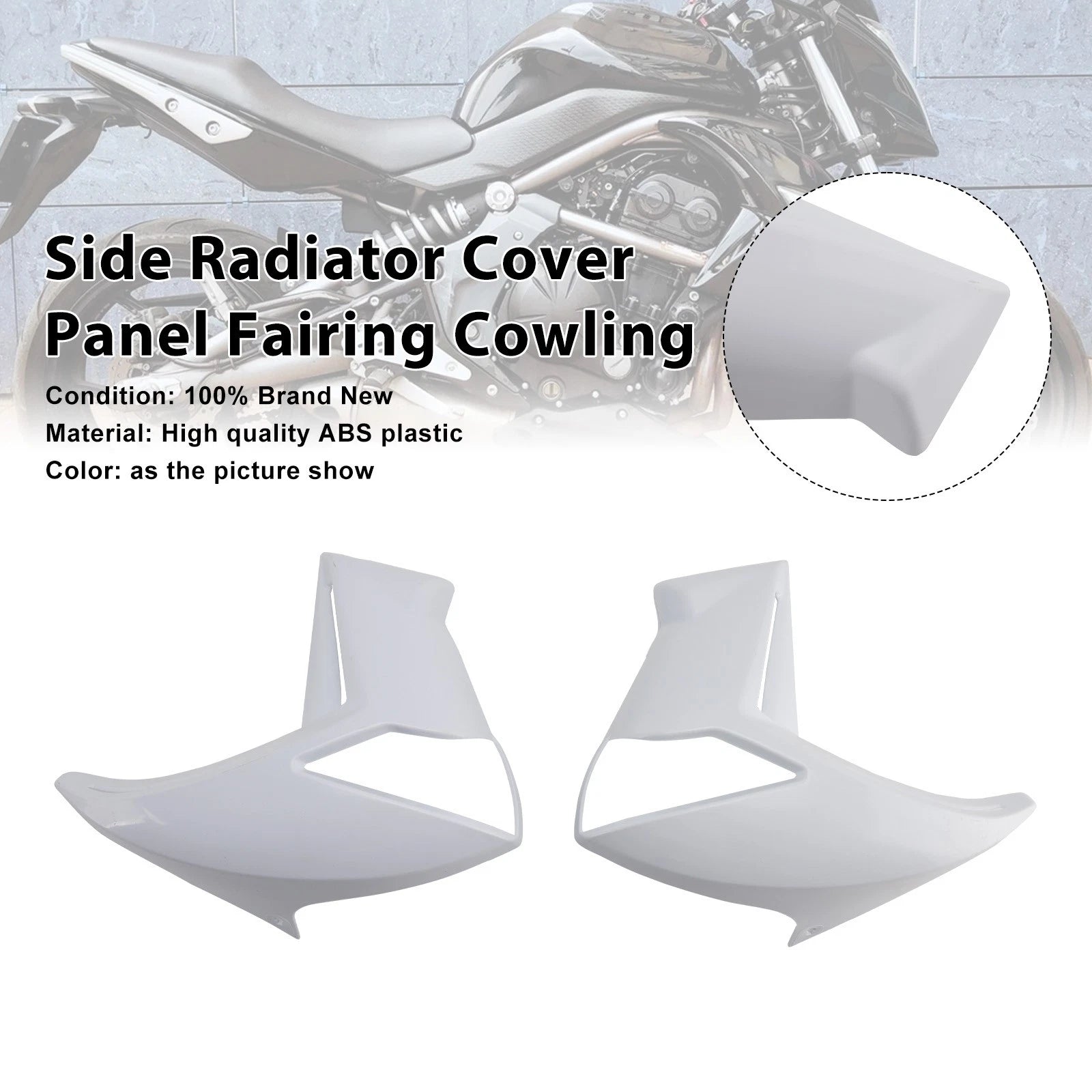 Side Radiator Cover Panel for Kawasaki ER6N (2009–2011)