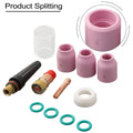 12pcs Gas Lens Welding Parts for 17GL332 (3/32" Alumina Nozzle)