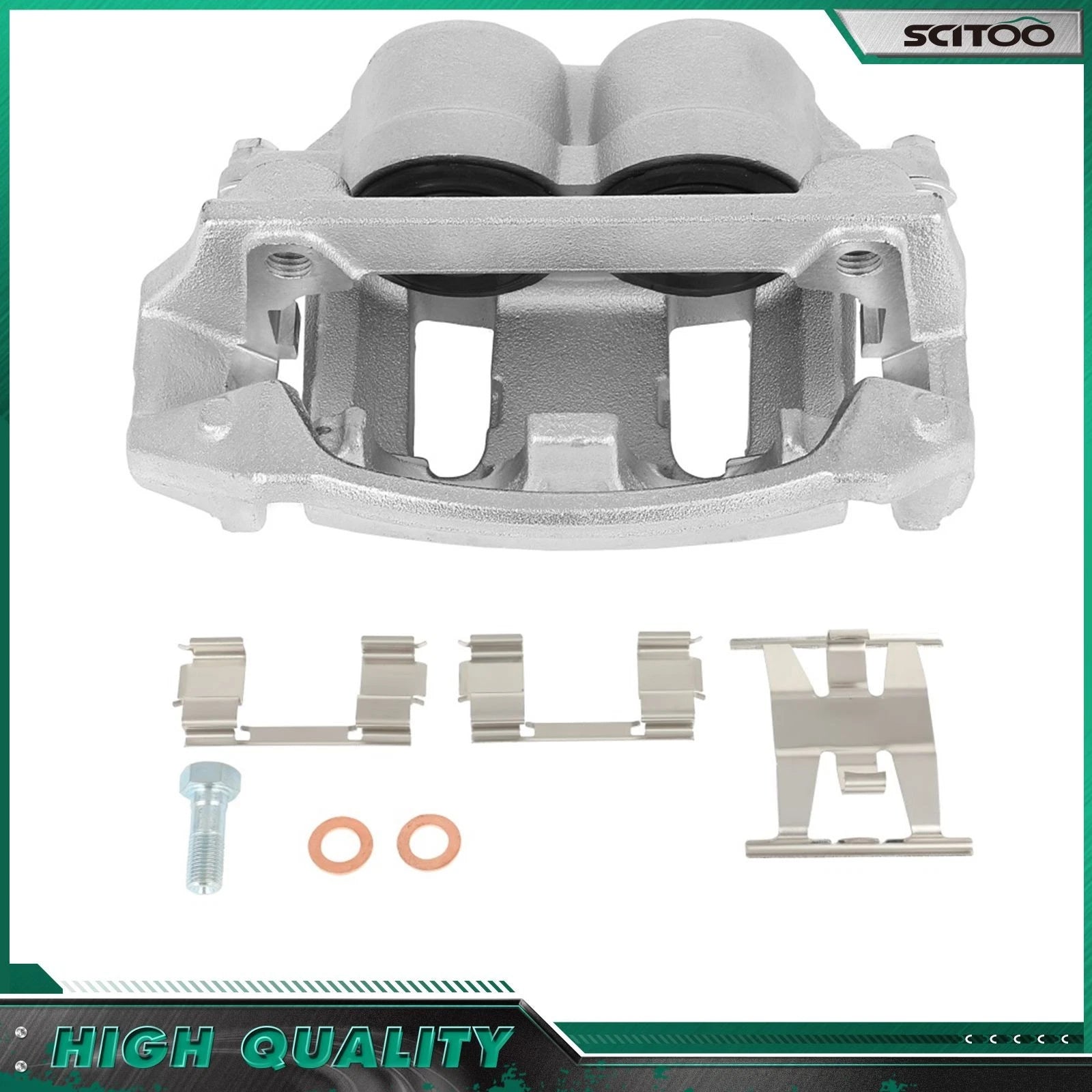 Set of 2 Front Right Brake Calipers w/Bracket for 2002 Lincoln Blackwood (2002) & 1999–2003 Ford F-150