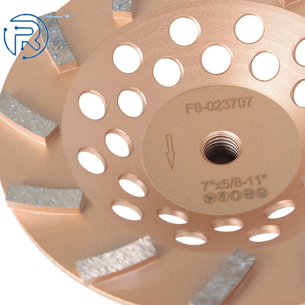 7" Turbo Diamond Grinding Wheels for Universal Use (30/40 Grit)
