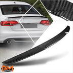 Carbon Fiber V-Style Rear Trunk Lid Spoiler for Audi A4 Quattro (2009–2012)