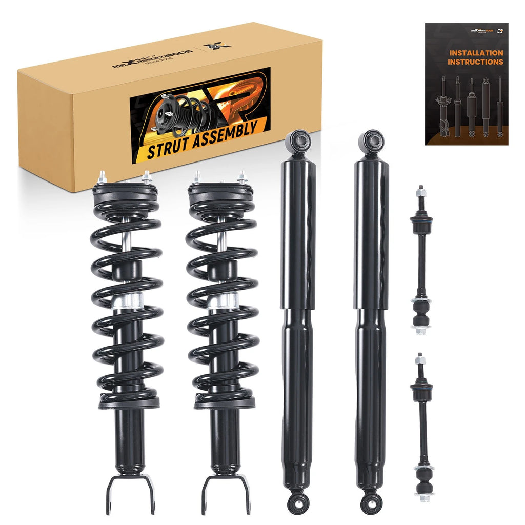 Front Rear Struts Spring & Sway Bar End Links for Ram 1500 (2011–2018) 4WD
