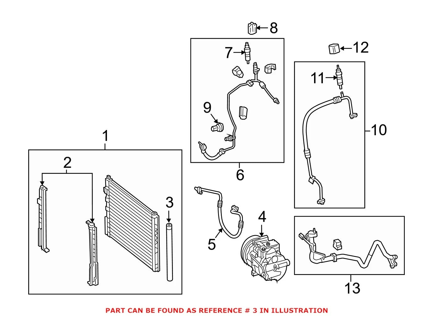 A/C Receiver Drier for Mercedes (0998350000)