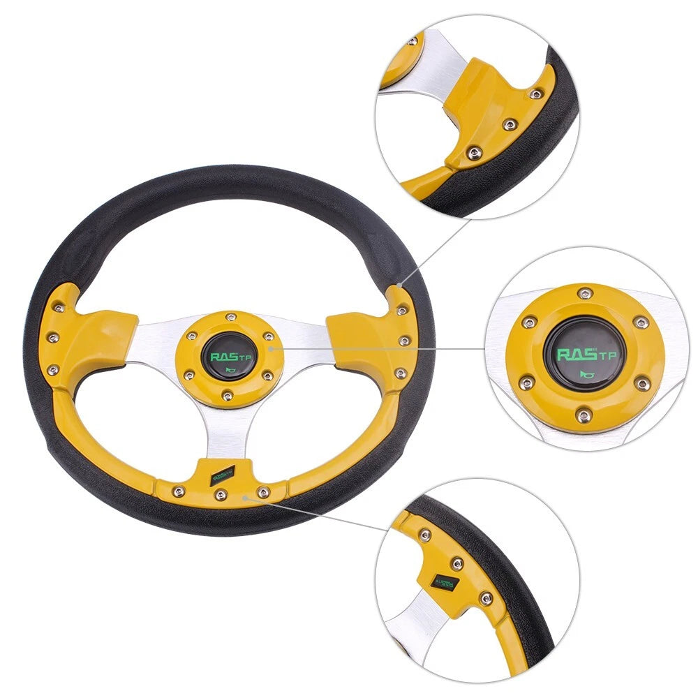 13" Gold Steering Wheel for EZGO Club Car Yamaha Golf Cart