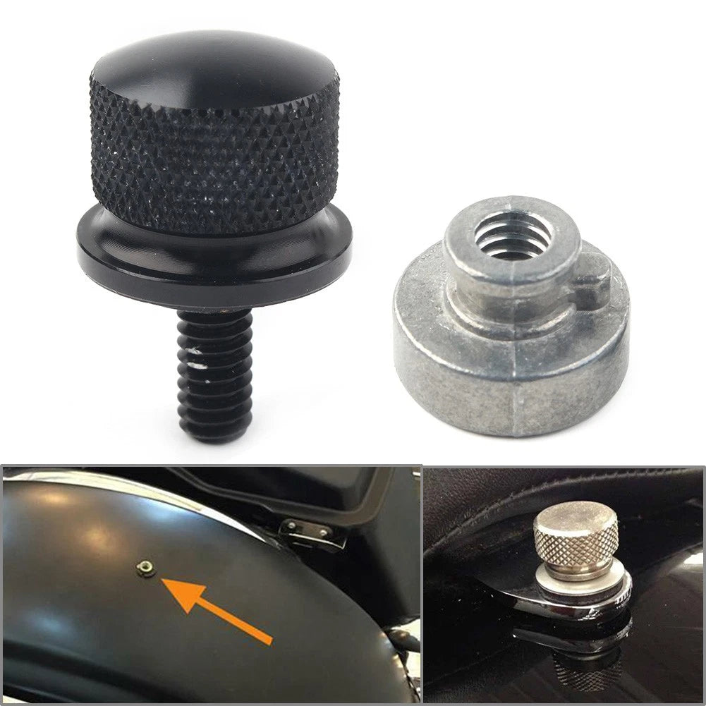 Rear Fender Bolt Screw Nut Cover for Harley Sportster Black