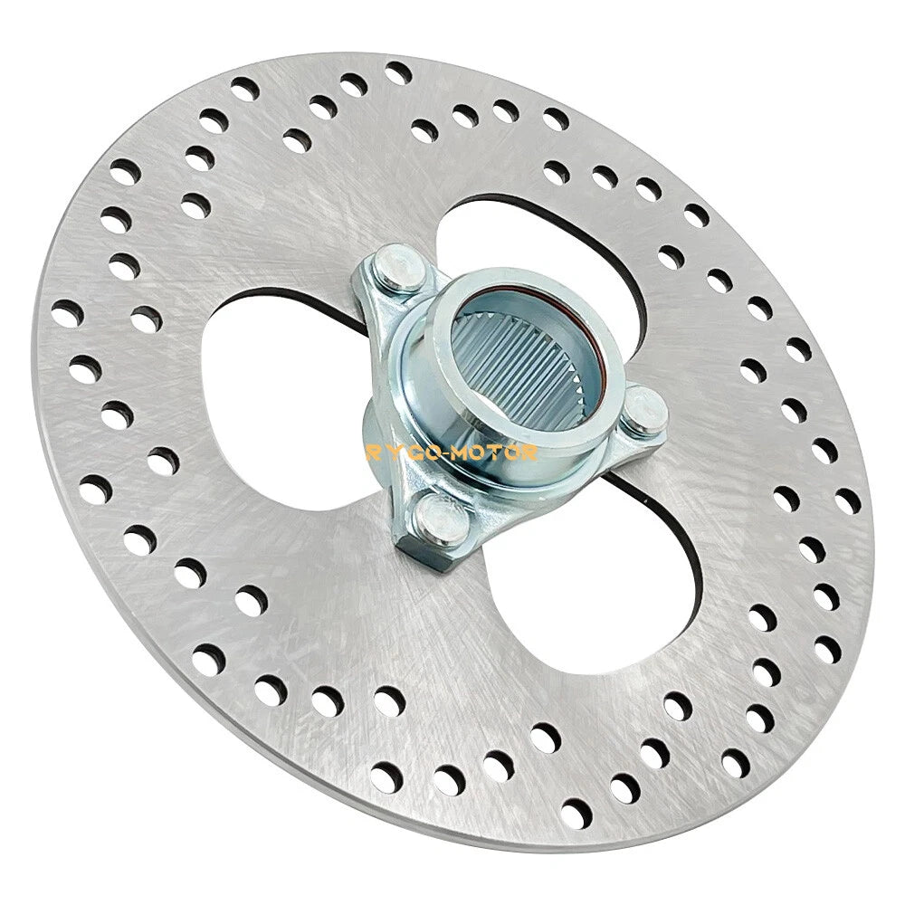 Rear Brake Rotor Disc & Flange Hub for Honda Sportrax 300 TRX300EX (1993–2008)