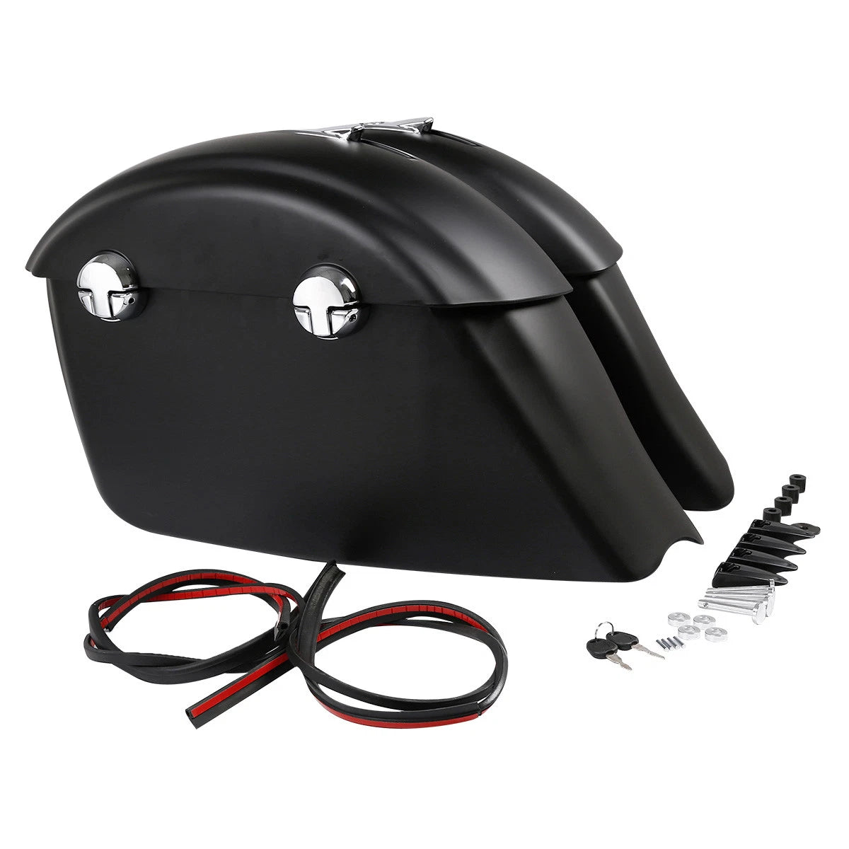 Matte Saddlebag Audio Lid Electronic Latches for Indian Chieftain (2014–2023)