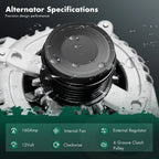 Alternator for Chrysler 200 (2011–2014) 7B0-903-015C 7B0-903-015CX
