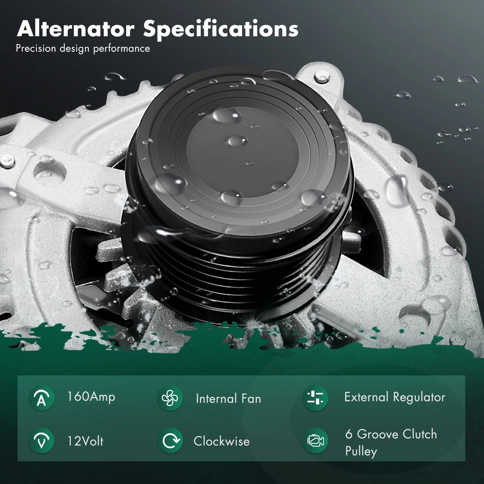 Alternator for Chrysler 200 (2011–2014) 7B0-903-015C 7B0-903-015CX