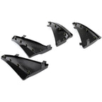 Set of 2 Mud Flaps for Corvette C8 (2020–2025) - XL Extended Black