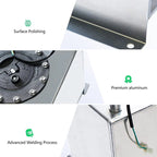 2.5 Gallon Aluminum Drift Fuel Cell Gas Tank for Universal Applications