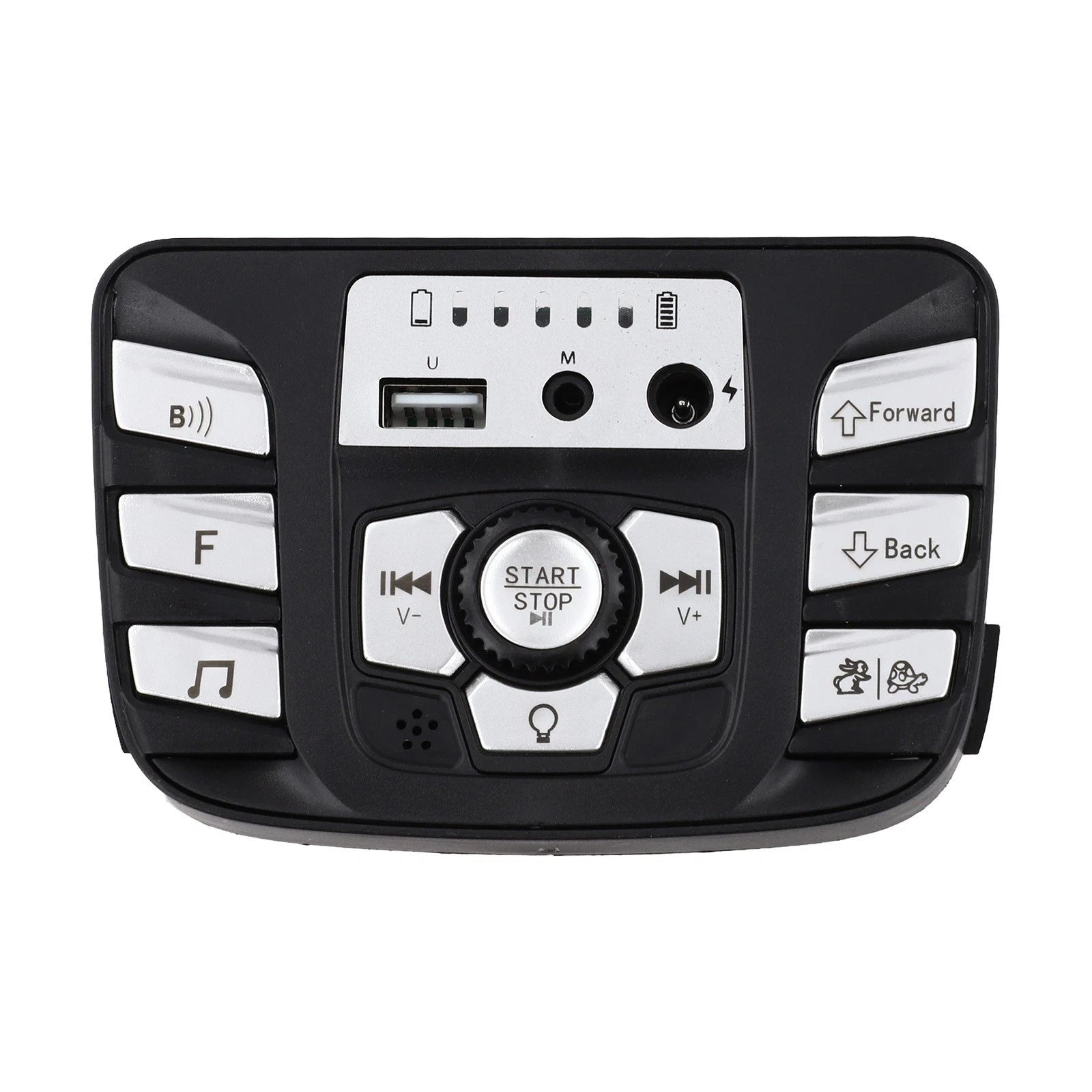 12V Kids Electric Car Central Console with Music & Power Display