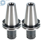 Set of 2 Collet Chucks for CAT50 ER32 (4" Gage Length)