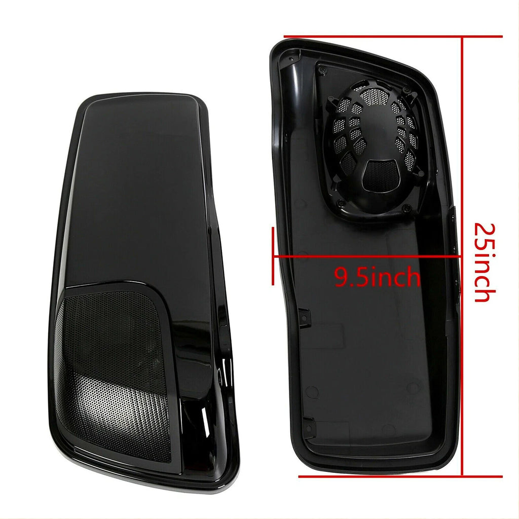 Saddlebag Lids with Speaker Cutouts for Harley Touring Road King Glide (2014–2024)