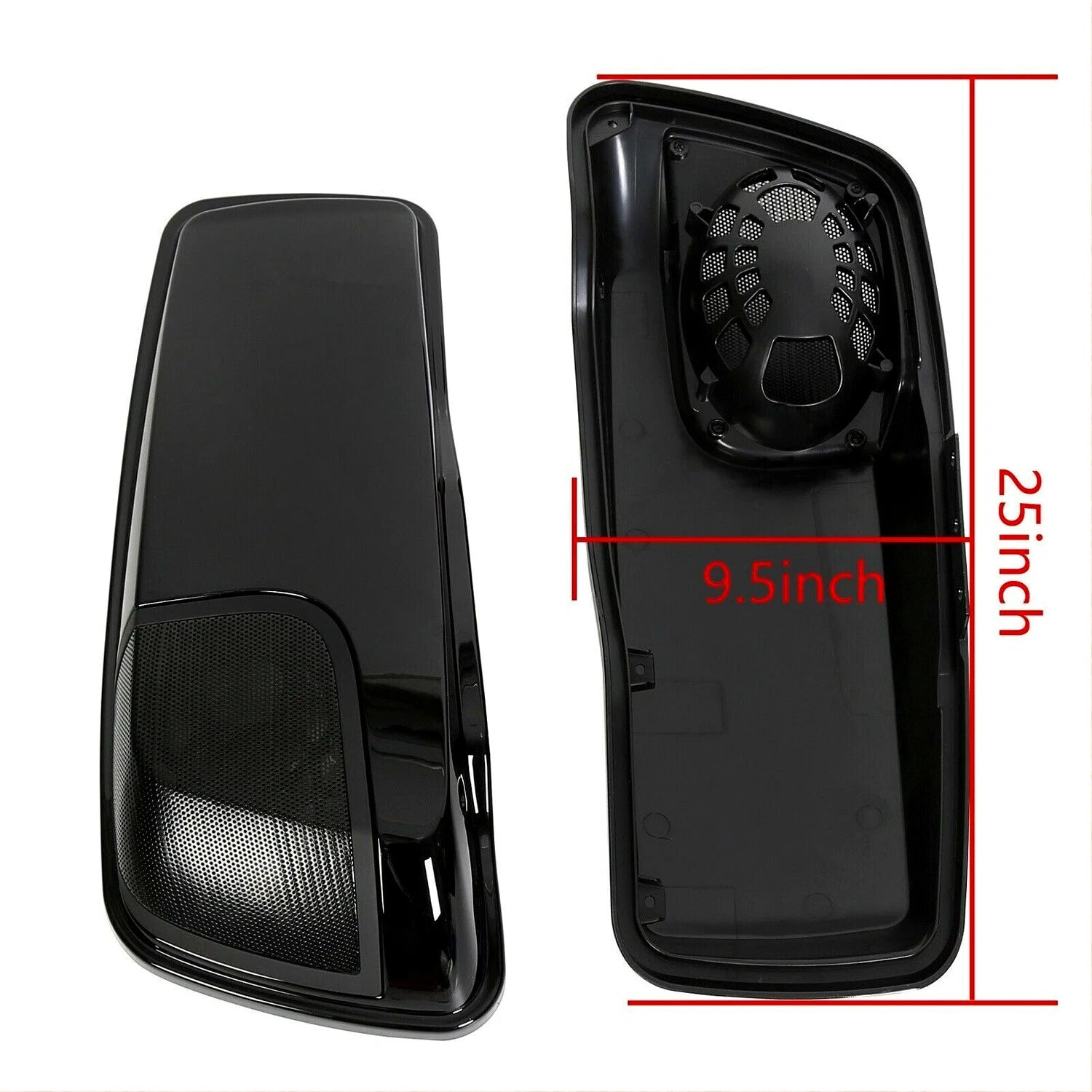 Saddlebag Lids with Speaker Cutouts for Harley Touring Road King Glide (2014–2024)