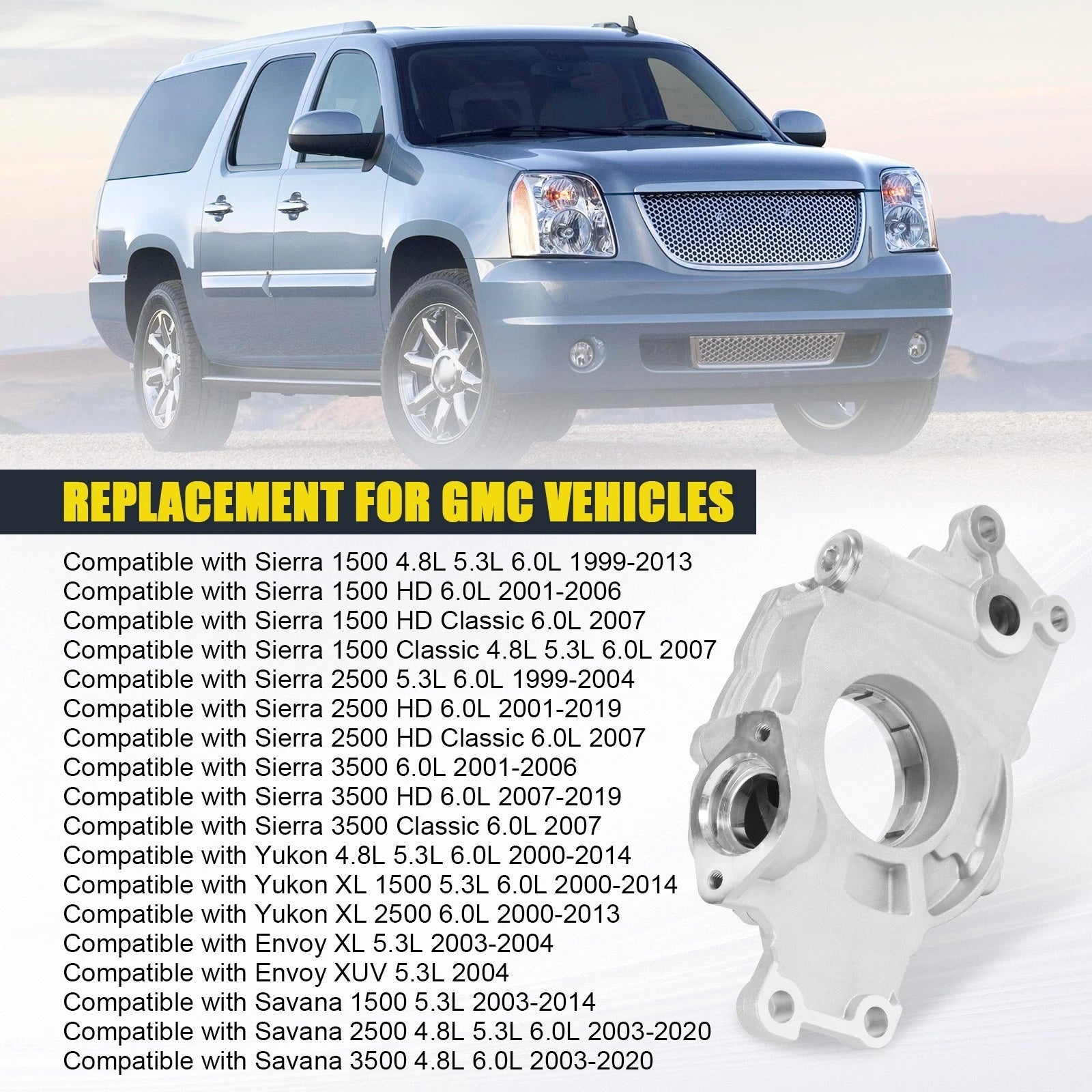 High Volume Oil Pump for Chevrolet GM 4.8L 5.3L 5.7L 6.0L (2000–2013)
