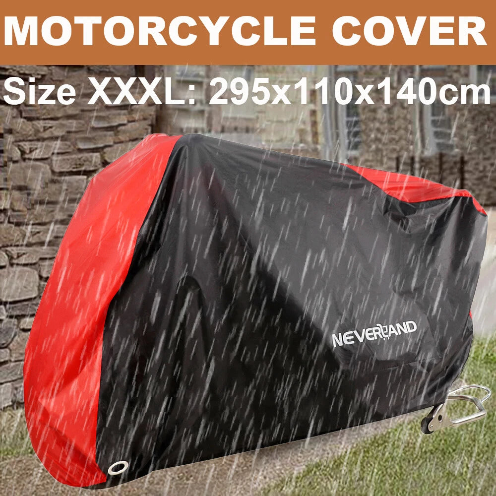 3XL Motorcycle Cover for Honda Harley-Davidson (Water Snow Dust Protection)