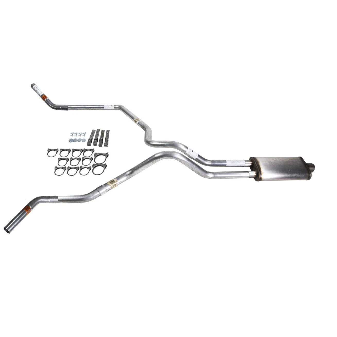 Dual Exhaust Pipe for F150 (1987-1994) Stainless Steel Corner Exit