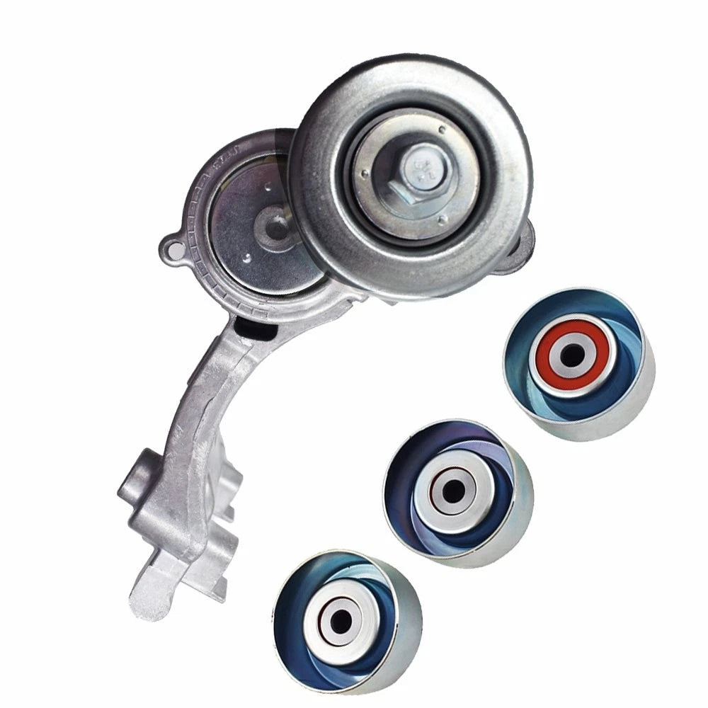 Drive Belt Tensioner & 3 Pulley for Toyota 4Runner Tacoma (2003–2015)