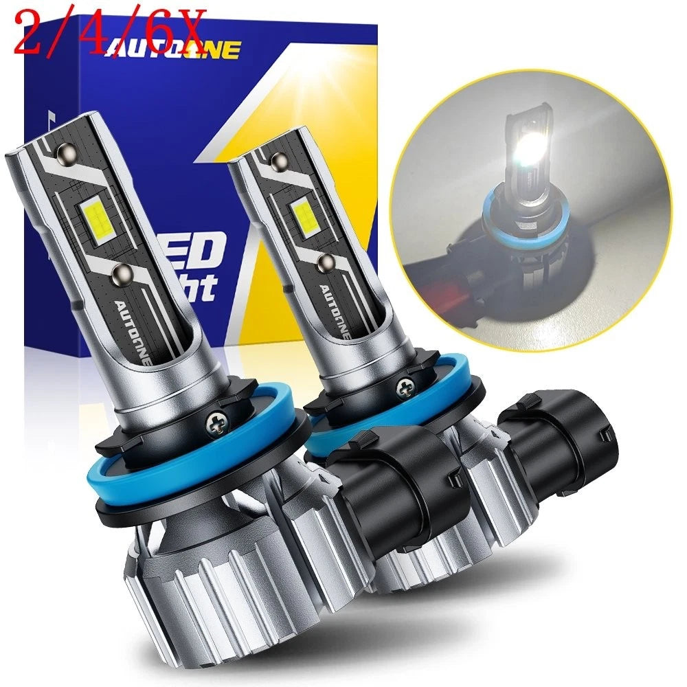 2X H11 H8 H9 LED Headlight Bulb for Low Beam Fog Light (CANBUS 6500K)