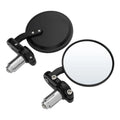 3" Round Handle Bar End Rearview Mirrors for Honda Harley (Fitment Specific)