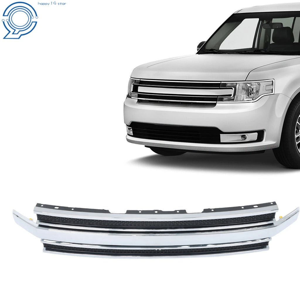 Front Bumper Grille with Chrome Trim for Ford Flex (2013–2019)