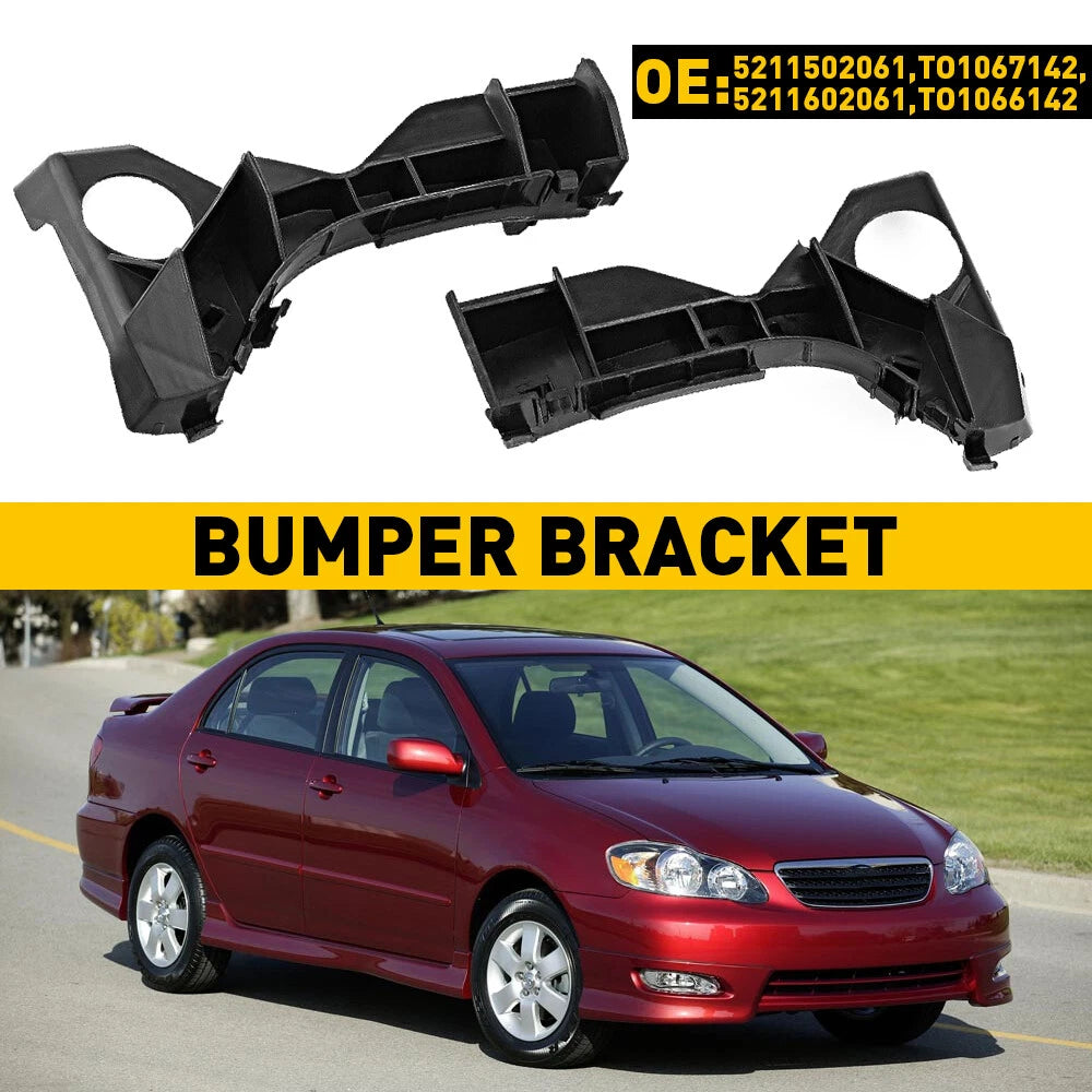 Set of 2 Bumper Brackets for Toyota Corolla (2003–2008)